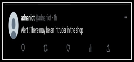 Twitter Alert Example